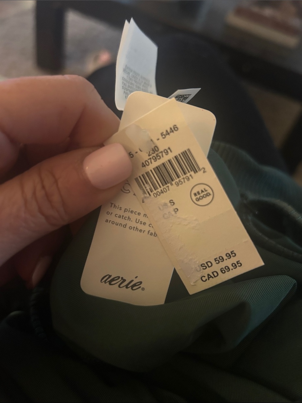 NWT Aerie Shine Rib Voop Cheeky One Piece Swimsuit - Picture 7 of 7
